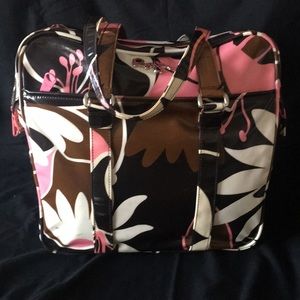 Roxy pink Brown weekend bag, tote carry all